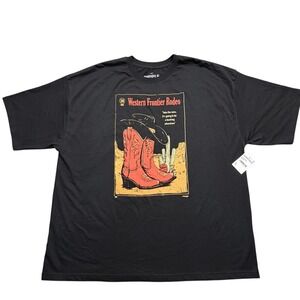 Nordstrom Ripple Junction Rodeo Tee XL Black Graphic Western